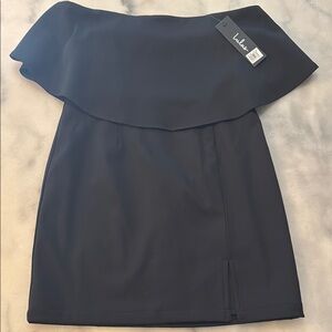 Lulu's Black Strapless Mini Dress